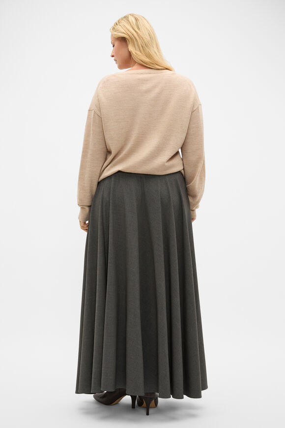 Crossdye Suit Skirt  Charcoal Crossdye  hi-res