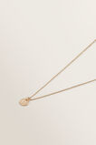 Initial Disc Necklace    hi-res
