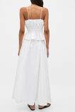 Cotton Poplin Gathered Skirt  Whisper White  hi-res