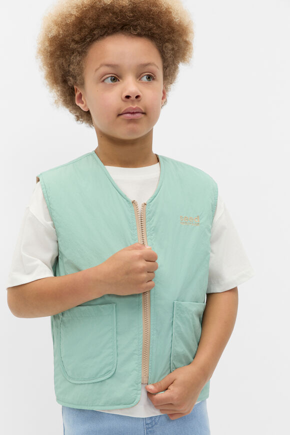 Logo Vest  Dark Mint  hi-res