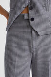 Houndstooth High Waisted Pant  Midnight Sky Houndstooth  hi-res