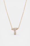 Initial Jewel Bubble Necklace  T  hi-res