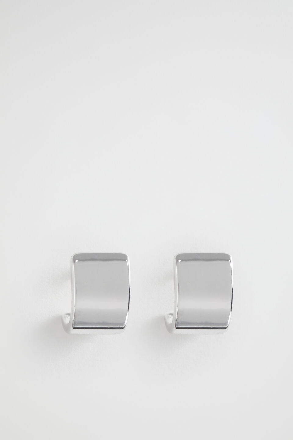 Mini Rectangle Stud  Silver