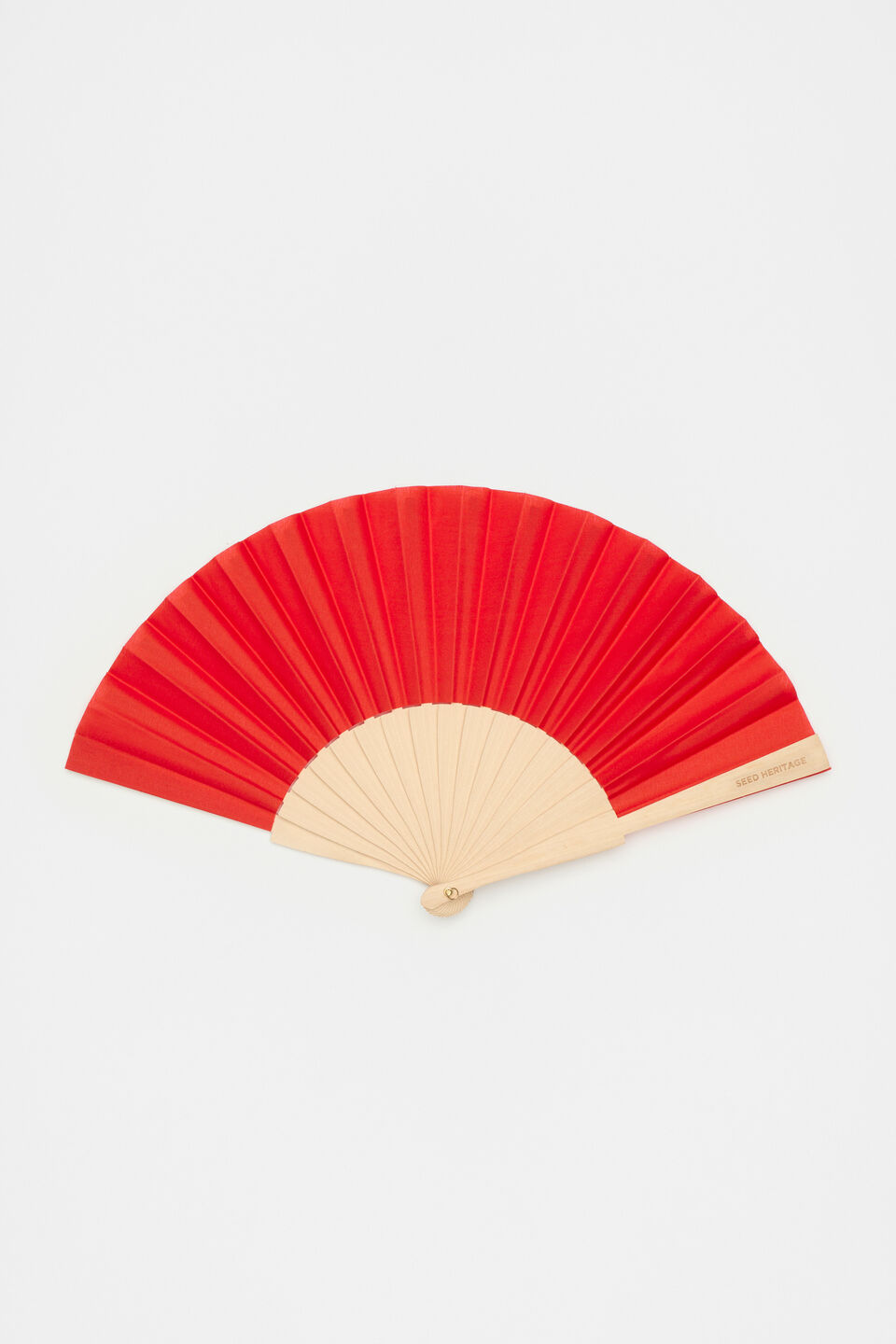Seed Hand Fan  Electric Crimson