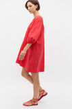 Crushed Elasticated Mini Dress  Electric Crimson  hi-res