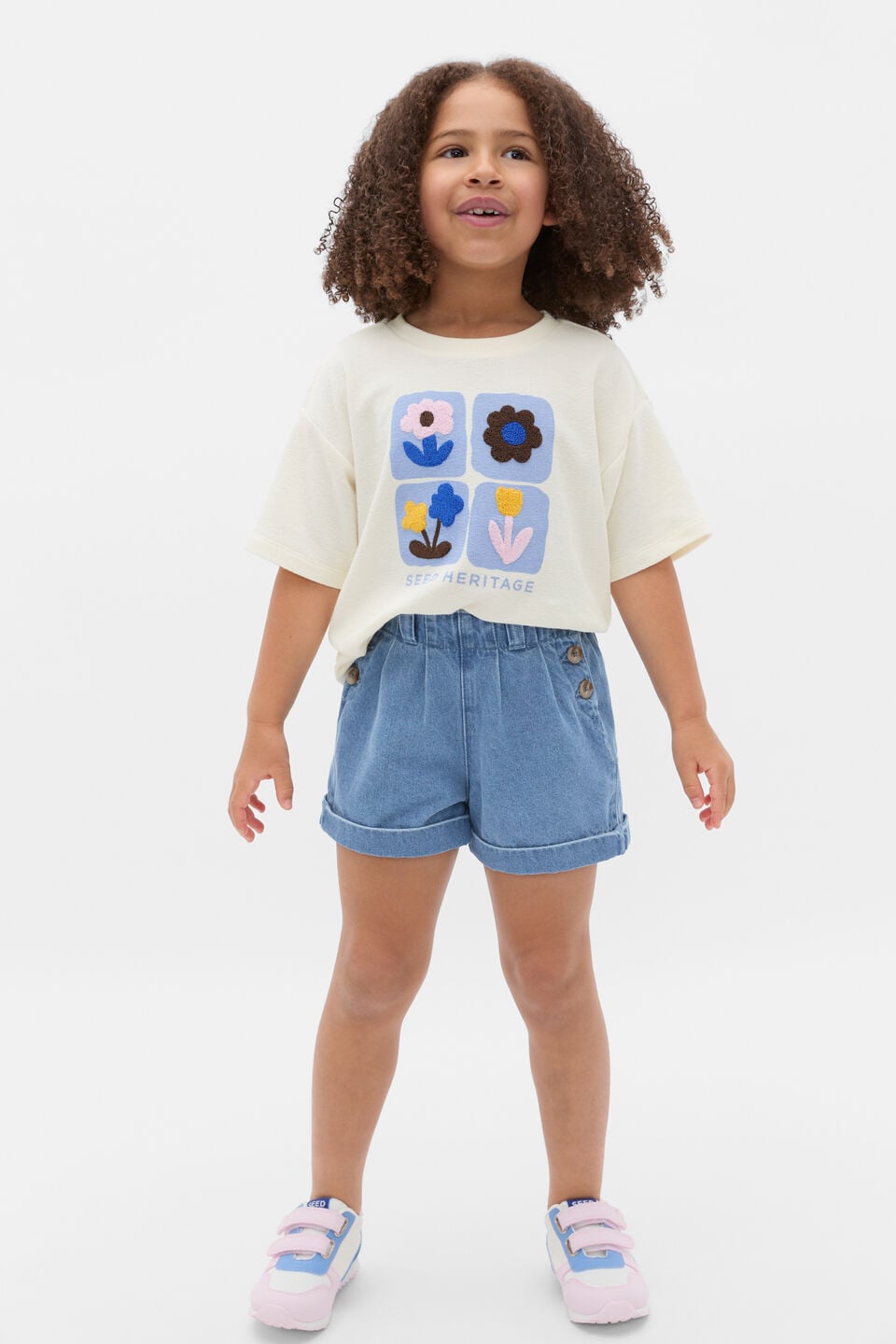 Tulip Textured Tee  Classic Cream