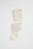 Cable Knit Tights  Oat Marle  hi-res
