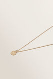 Initial Disc Necklace    hi-res