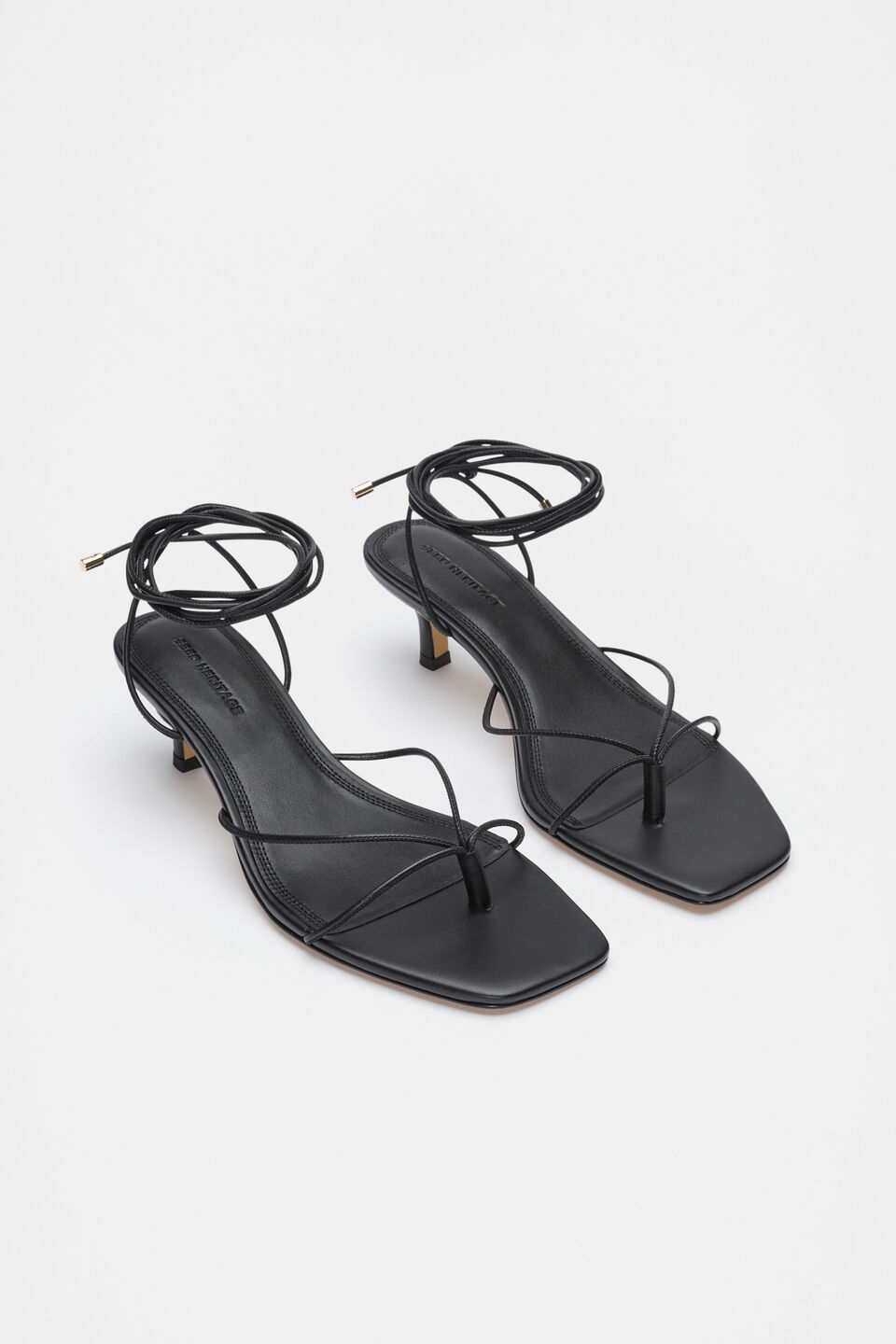 Stevie Lace Up Heel  Black