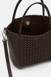 Woven Mini Crossbody Bag  Chocolate  hi-res