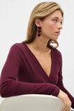Resin Heart Trio Earring  Plum Red  hi-res