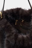 Fur Hobo Bag  Coffee Bean  hi-res