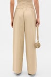 Textured Wide Leg Pant  Cashew Cream  hi-res