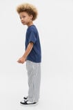 Core Textured Stripe Logo Tee  French Navy  hi-res
