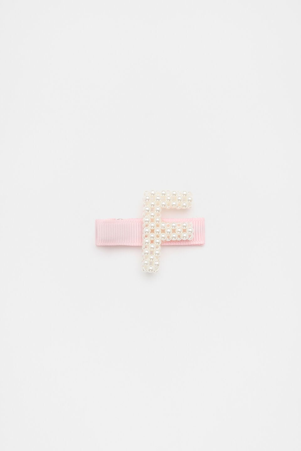 Initial Pearl Duck Clip  F