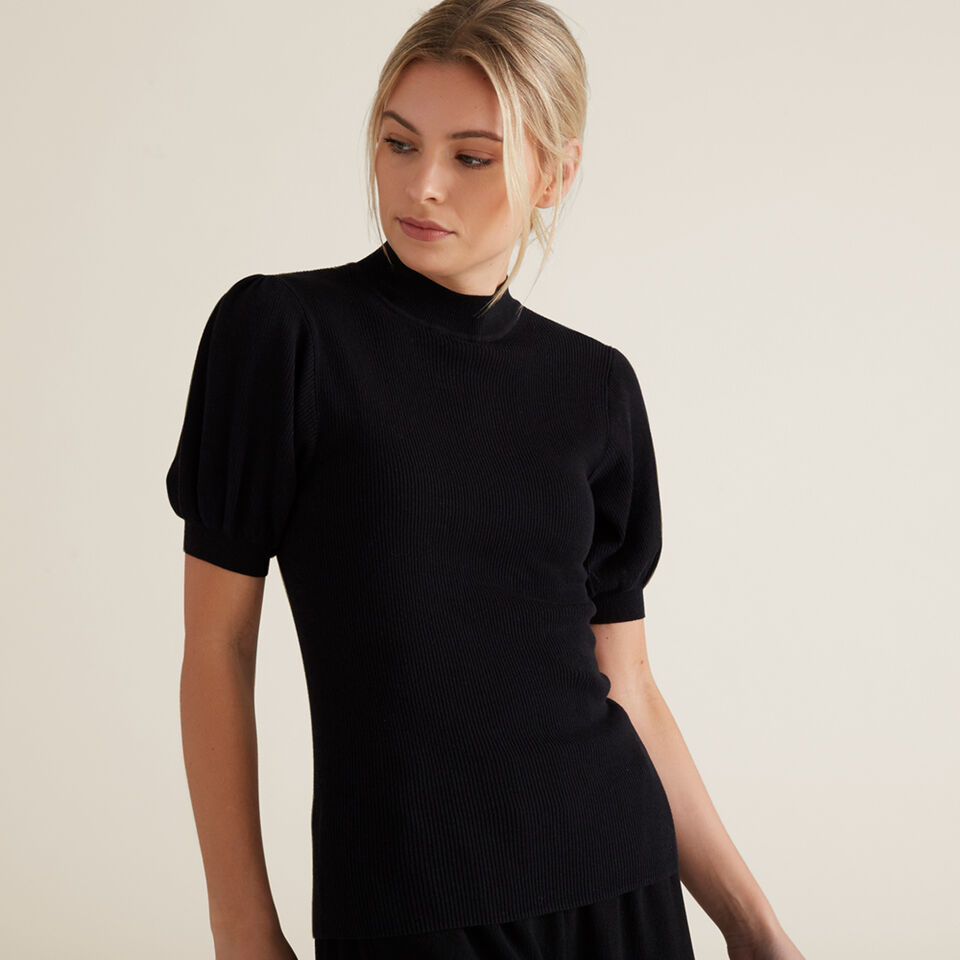 Puff Sleeve Knit  