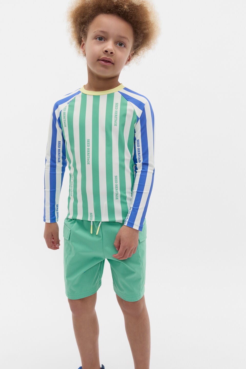 Stripe Logo Rashvest  Cool Green