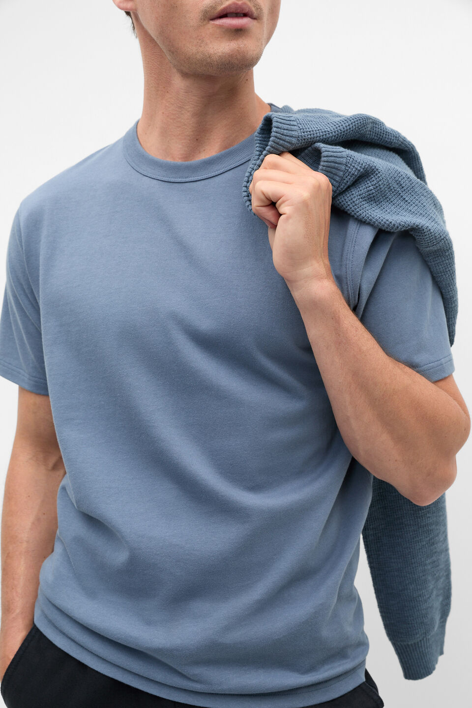 Crew Tee  Storm Blue