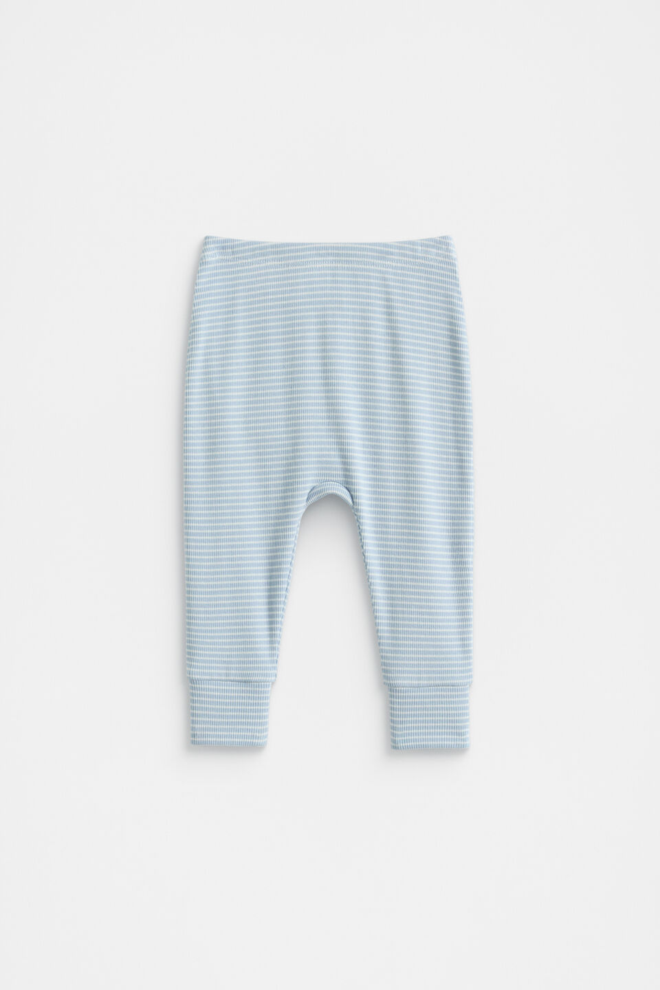 Core Rib Logo Legging  Blue Stripe