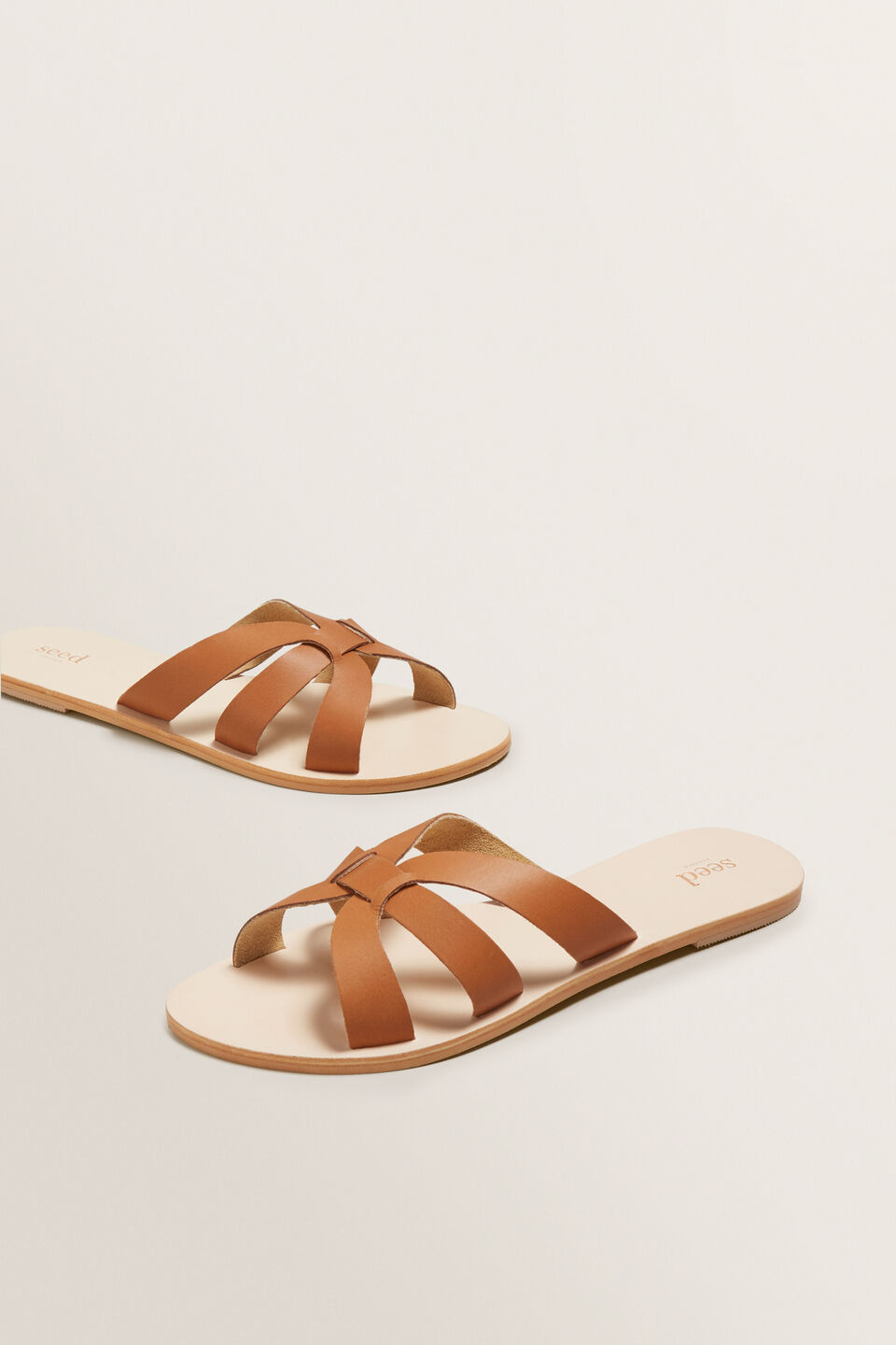 Emma Leather Slide  