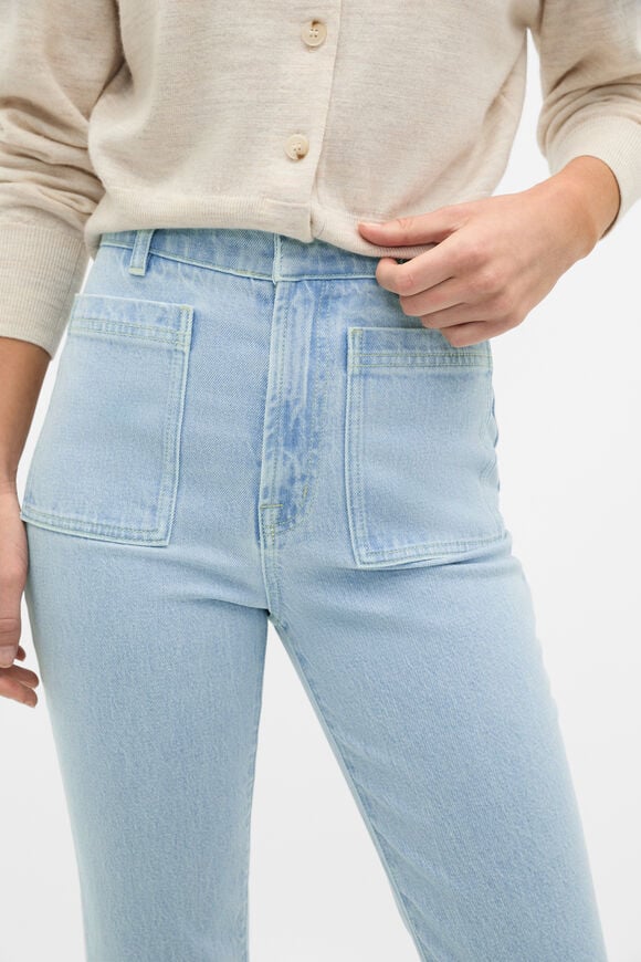 Kick Flare Jean  Ice Blue Denim  hi-res