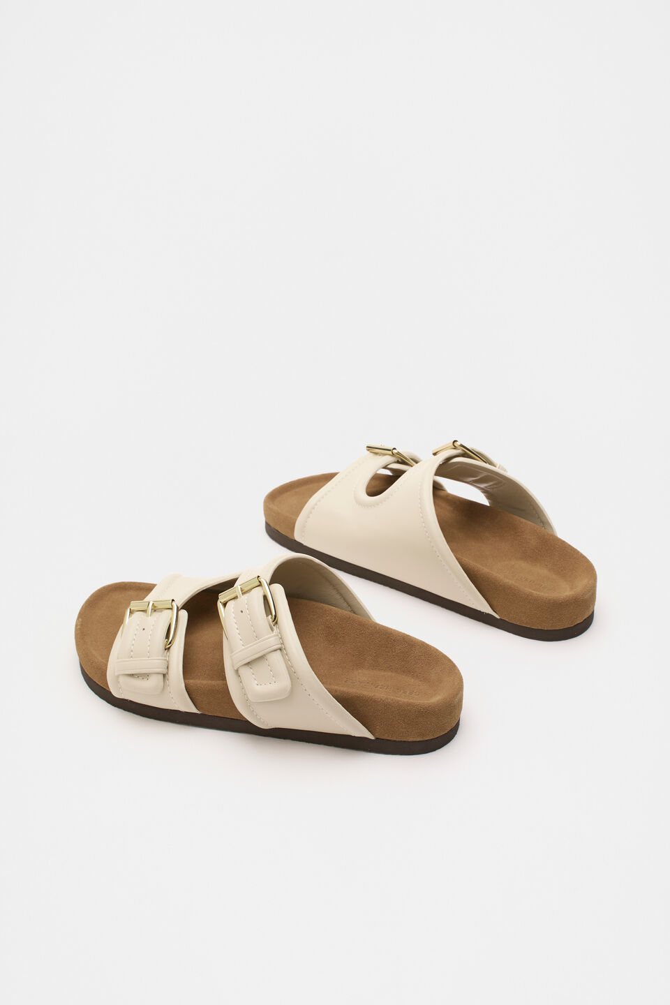 Harper Buckle Slide  Stone
