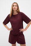 Core Linen Tee  Plum Red  hi-res