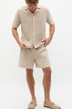 Patterned Knit Shirt  Almond  hi-res