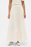 Jersey Spliced Midi Skirt  Coconut Cream  hi-res