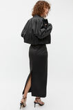 Sateen Bomber Jacket  Black  hi-res