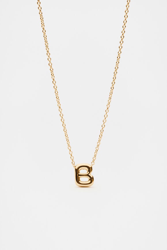 Bubble Letter Necklace  B  hi-res