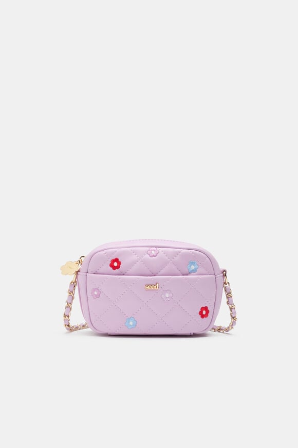 Embroidered Flower Bag  Orchid  hi-res
