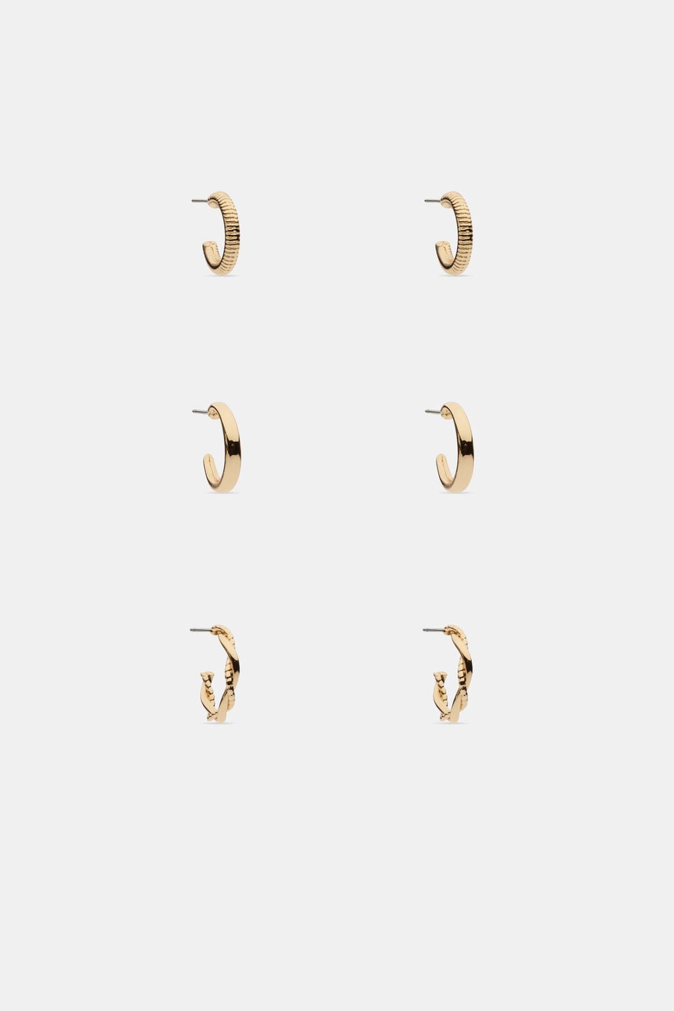 Everyday Hoop Ear Pack  Gold