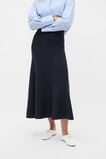 Double Knit Midi Skirt  Twilight Blue  hi-res