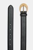 Dove Circle Buckle Belt  Black Pebble  hi-res
