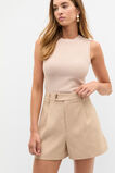 Tailored Button Short  Ecru  hi-res