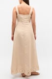 Retro Embroidered Midi Dress  Ecru  hi-res