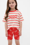 Retro Logo Bike Short  Strawberry Red  hi-res