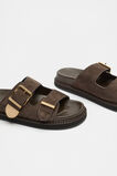 Sasha Trim Slide  Chocolate Suede  hi-res