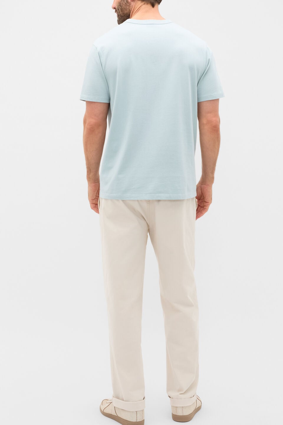 Crew Tee  Glass Blue