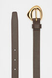 Sia Leather Belt  Chocolate  hi-res