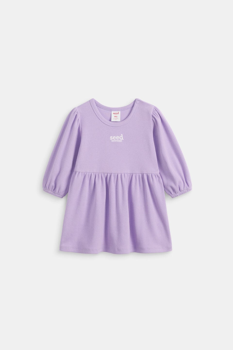 Logo Rib Dress  Lilac