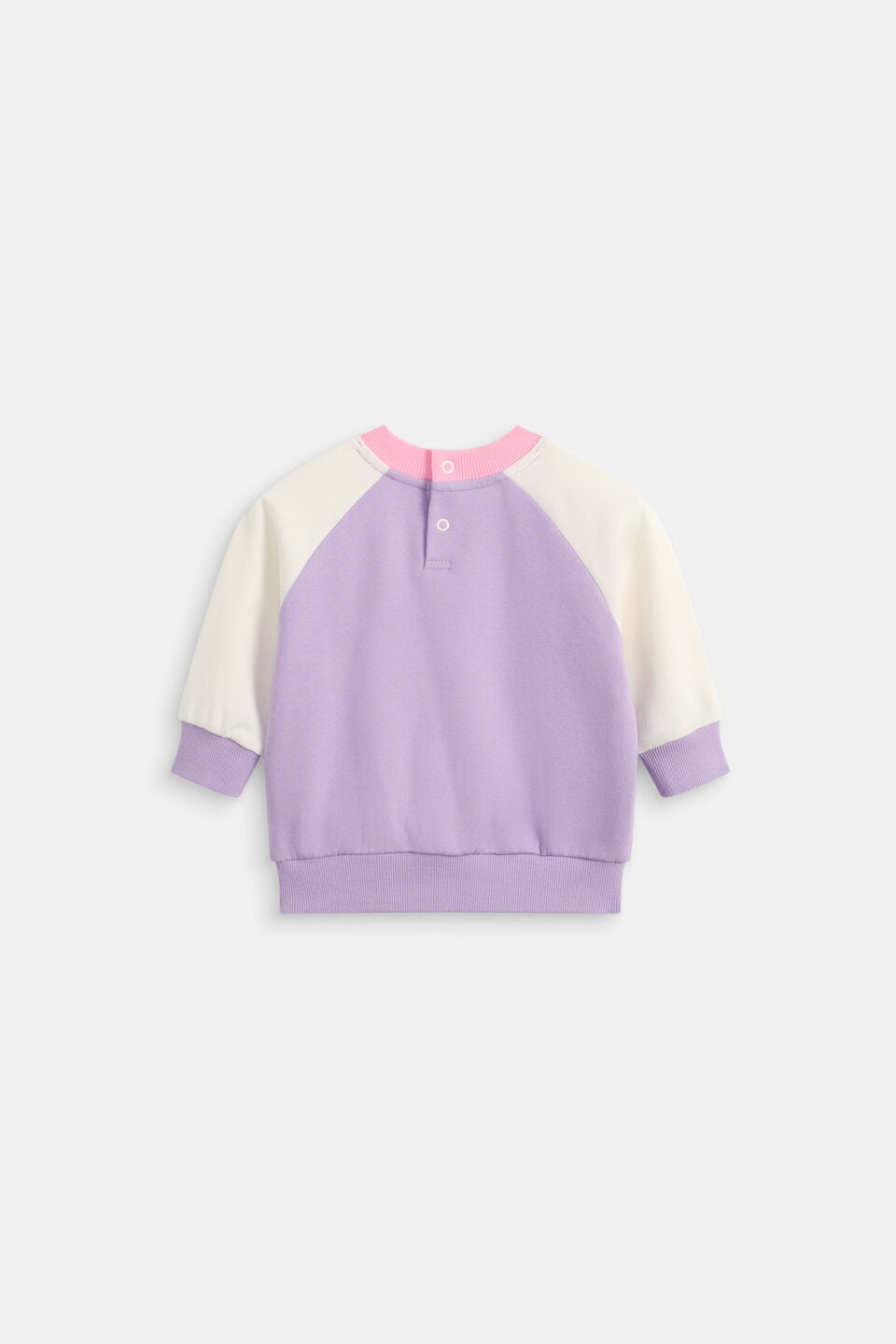 Colourblock Logo Sweat  Lilac