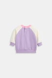 Colourblock Logo Sweat  Lilac  hi-res