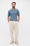 Basket Stitch Polo  Ocean Blue  hi-res