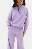 Quarter Zip Logo Sweat  Lilac  hi-res