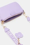 Quilted Flower Hybrid Cross Body Bag  Lilac  hi-res
