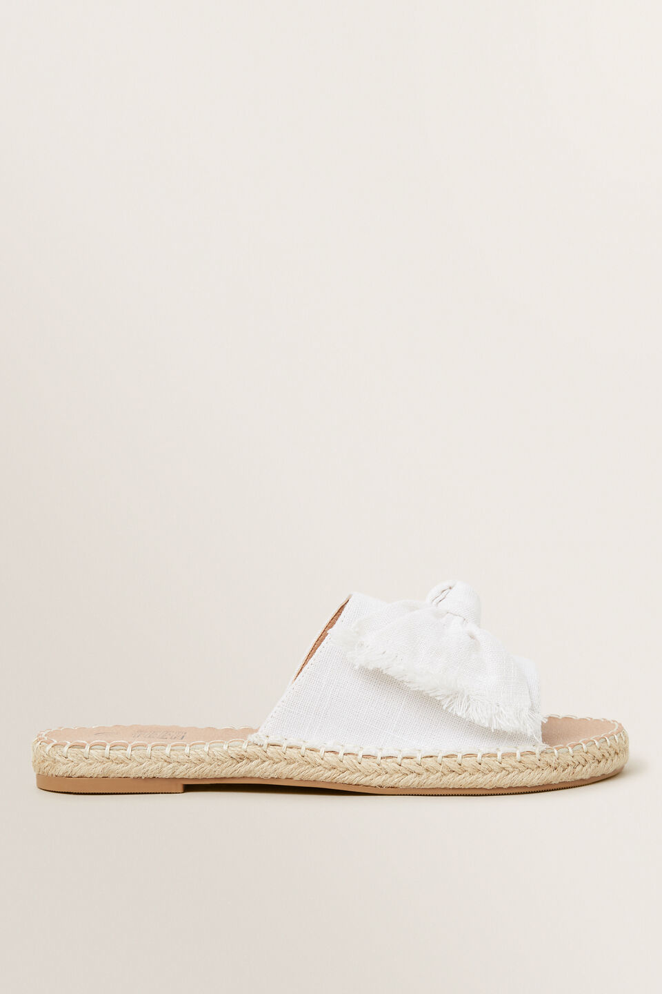 White Bow Slides  1