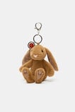 Keeleco Enchanted World Bunny Bag Charm  Brown  hi-res