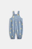 Citrus Denim Romper  Light Wash Lemon  hi-res